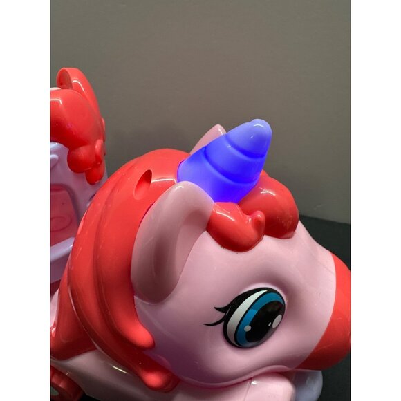 Pink Unicorn Toy Truck With Heart Details & Ramps Working Sounds and Lights - Picture 9 of 13